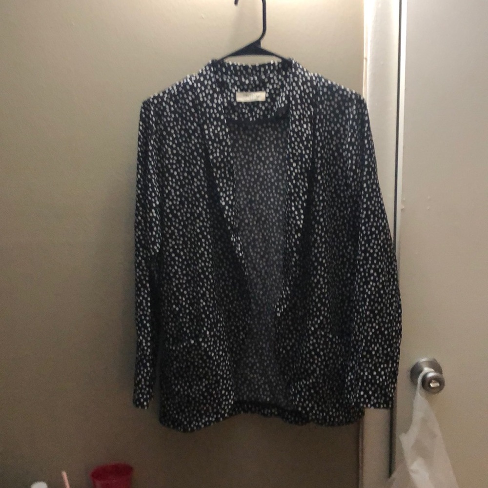 Polka dot blazer